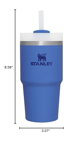 STANLEY Quencher H2.0 Flow State Tumbler, 20 oz, Iris | Straw and 3-Position Lid | Cup Holder Compatible for Travel | Insulated Stainless Steel Cup | BPA-Free - color: Iris, style: Classic