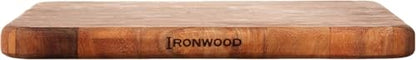 Ironwood Oslo End Grain Square Utility Cutting Board, 12 Inch Square Acacia Wood Cutting Board | Dice, Prep & Serve | Great for Meat & Veggies | Beautiful Acacia Wood | Knife Friendly End Grain Board | Charcuterie Board - size: 12"L x 12"W