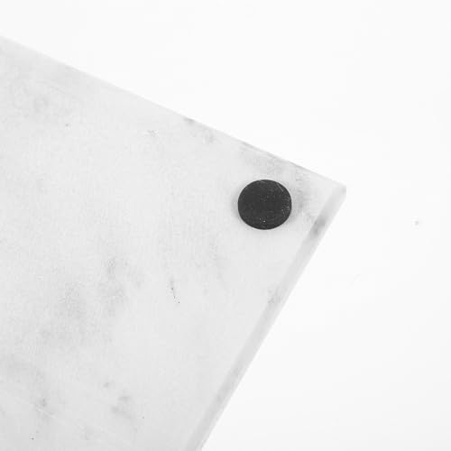 VICASKY Natural Marble Vanity Tray 30x15cm Gray White Countertop Organizer for Bathroom, Dresser, Entryway Rectangular Storage for Cosmetics and Keys