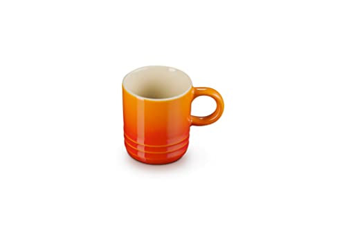 Le Creuset Stoneware Espresso Mug, 3 oz., Flame - color: Flame, size: 3.4 Ounces