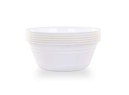 Mintra Home Snack Bowls (Medium 6pk (1.8L), White) - color: White, size: Medium 6pk (1.8L)