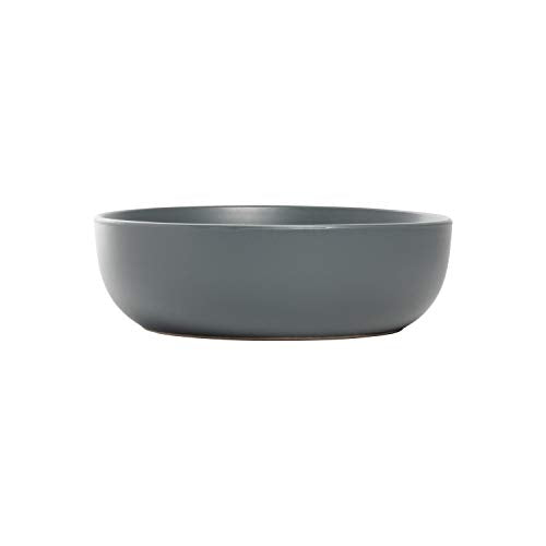 10 Strawberry Street Wazee Matte Coupe Dinnerware, Bowl, Charcoal, Set of 6 - color: Charcoal Gray, size: 7.5" Dinner Bowl, style: Dinner Bowl