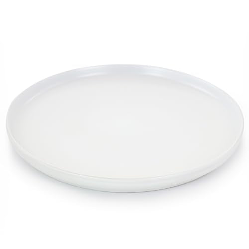 Elama Luxmatte Modern and Contemporary Stoneware Dinnerware Set in Matte, Service for 4 (16, White) - color: White