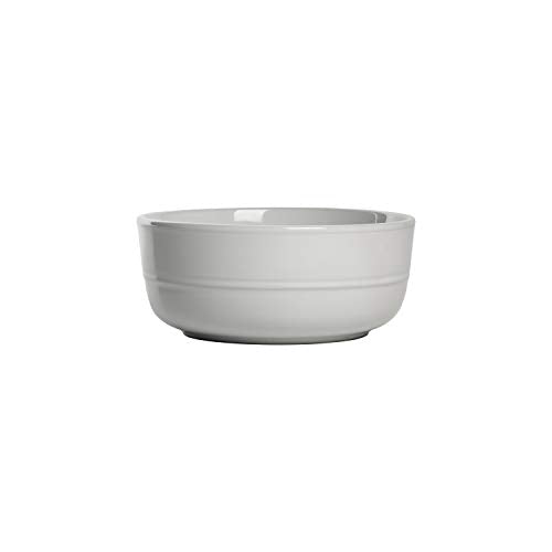 Double Line 6.25"/24 oz Cereal Bowl, Set of 6, White - color: White, size: Cereal Bowl