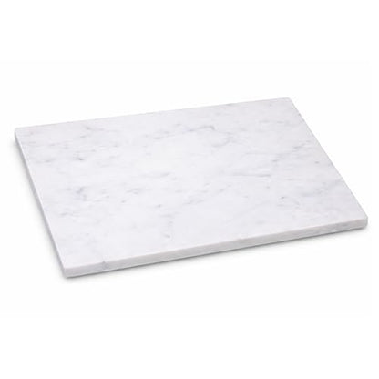 Marble Pastry & Cutting Board, 10x14 Inch | Natural Stone Slab, Non-Slip Feet, For Dough, Cheese, Baking, Serving, Charcuterie, Trivet, Easy to Clean - color: White, size: 14"L x 10"W