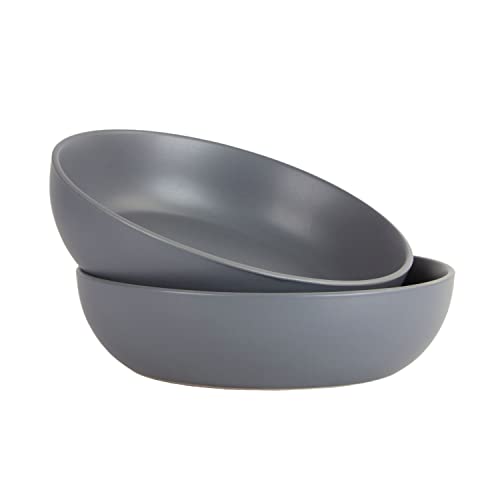 10 Strawberry Street Wazee Matte Coupe Dinnerware, Bowl, Charcoal, Set of 6 - color: Charcoal Gray, size: 7.5" Dinner Bowl, style: Dinner Bowl