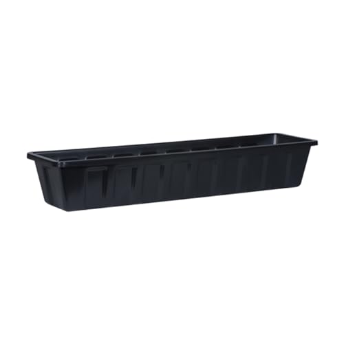 Root & Vessel Poly-Pro Plastic Flower Box Planter, Black, 30-Inch - color: Black, size: 30-Inch