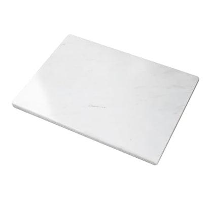 White Marble Cutting Board 20 x 16 Inch, Heavy Duty Stone Pastry Board for Dough Kneading, Baking, Rolling, and Serving Tray, Yugoslavia White - color: Yugoslavia White, size: 20"L x 16"W