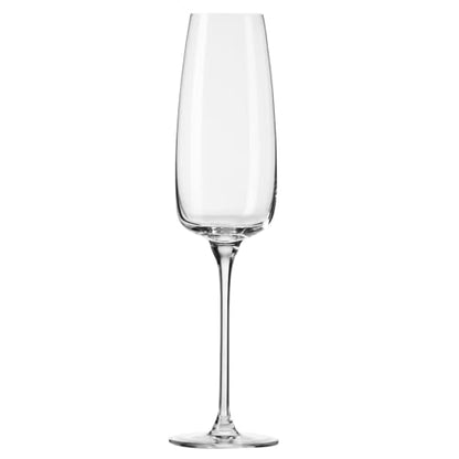 KROSNO Champagne Flutes Set of 4, 8.5 oz, Modern Collection | Drinking Glasses, Led-Free Crystal Glasses for Prosecco Sparkling Wine, Wedding Champagne Flutes, Dishwasher Safe - size: 7.4 fl oz (Set of 4)