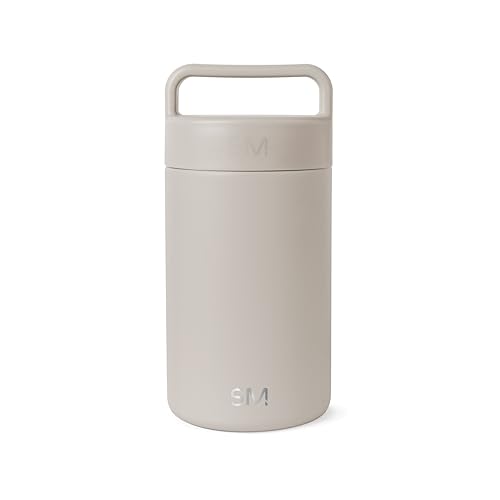 Simple Modern Insulated Food Jar with Handle | 16oz | Beige | Provision Stainless Steel Food Jar, Lunch Container | Leak Proof for Kids, Adults, Smoothie Bowl, Soup | Almond Birch - color: -Almond Birch, size: 16 Ounces