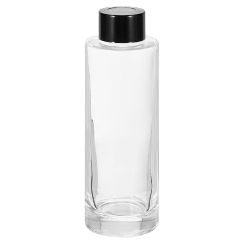HARFINGTON 150ml/5oz Empty Glass Diffuser Bottle 5.8" x 1.9" Refillable Fragrance Accessories Aromatherapy Jar Container for Replacement Reed Diffuser DIY Home Bathroom Transparent - size: 5.8" x 1.9"