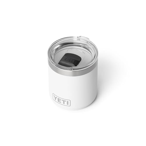 YETI Rambler 10 oz Ceramic Lined Lowball 2.0, Vacuum Insulated with MagSlider Lid, White - color: White
