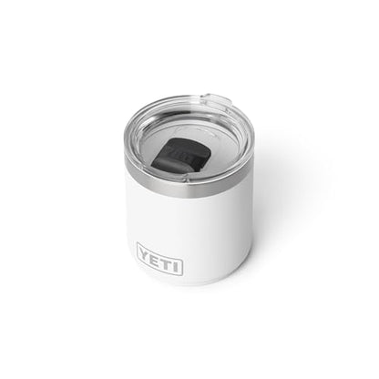 YETI Rambler 10 oz Ceramic Lined Lowball 2.0, Vacuum Insulated with MagSlider Lid, White - color: White