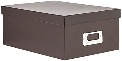 Pioneer Photo Albums B-1S/DB B-1S Photo Storage Box, Dark Brown - color: Dark Brown, size: 11.25" L x 7.75" W x 4.5" H
