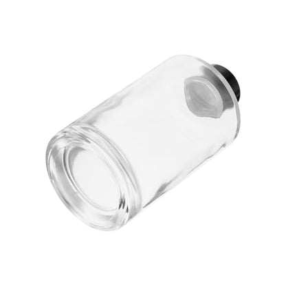 HARFINGTON 200ml/6.8oz Empty Glass Diffuser Bottle 4.9" x 2.5" Refillable Fragrance Accessories Aromatherapy Jar Container for Replacement Reed Diffuser DIY Home Bathroom Transparent - size: 4.9" x 2.5"