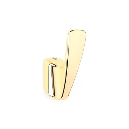 SARIHOSY5 Packs Coat Hooks,Metal Hooks for Clothes, Hats, Bags, Towels, Keys(Polished Gold) - color: Gold(Polished)