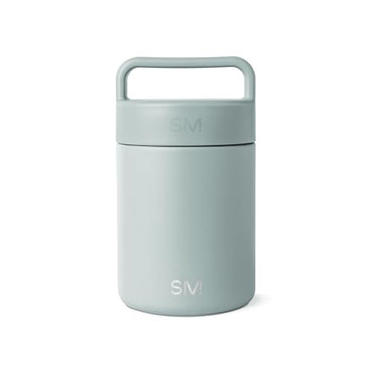 Simple Modern Insulated Food Jar with Handle | 12oz | Green | Provision Stainless Steel Food Jar, Lunch Container | Leak Proof for Kids, Adults, Smoothie Bowl, Soup | Sea Glass Sage - color: -Sea Glass Sage, size: 12 Ounces