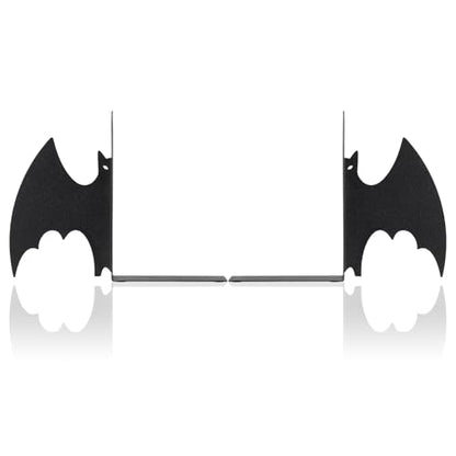 Metal Bat Bookends Set of 2 Styles Gothic Book Ends for Shelves Bookshelf Home Office Desk Bookshelf Decor Gift for Lovers and Reading Enthusiasts - style: Bat