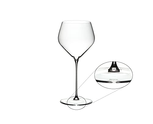 Riedel Veloce Chardonnay Wine Glasses Set of 2 - Crystal Glass - Dishwasher Safe 6330/97 | Crystal Glass Stemware with Wide Bowl Design & Elegant Fine Stem for White Wines, Enhances Aromas & Flavor, Dishwasher Safe - style: Chardonnay