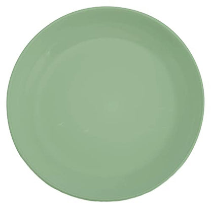Elanze Designs Bistro Glossy Ceramic 8.5 inch Shallow Pasta Dinner Bowls Set of 4 - Perfect for Everyday uses from Italian Style Pasta to Caesar Salad, and Ramen to Pho, Sage Green - color: Sage Green, style: 8.5 inch Dinner