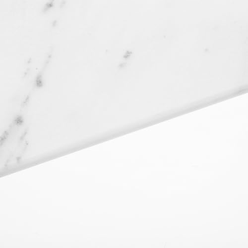 Healeved Natural Marble Vanity Tray 30x15cm, Rectangle Countertop Storage Plate for Bathroom Decor, Cosmetic Organizer and Key Holder Gray White Marbling