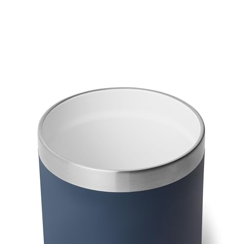 YETI Rambler 10 oz Ceramic Lined Lowball 2.0, Vacuum Insulated with MagSlider Lid, Navy - color: Navy