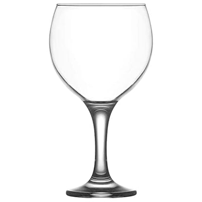 LAV Gin and Tonic, Aperol Spritz Glass Set 4-Piece, 21.75 oz, Clear Balloon Wine Glasses with Stem for Red, White Wine, Cocktails, Oversize Large Goblets for Spritz, Water - style: Balloon Goblet
