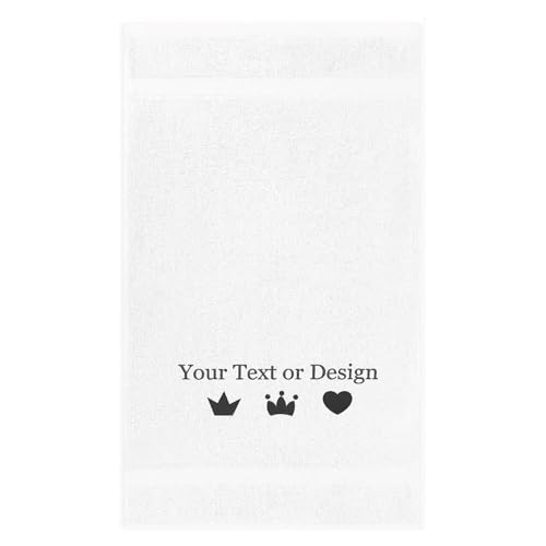 Personalized Bath Towel - Custom Turkish Cotton Towels with Embroidered Name, Monogram - Soft & Absorbent Bath Sheet - White, 30"x60" (1 Pack) - color: White, size: Bath Sheet (30"x60")