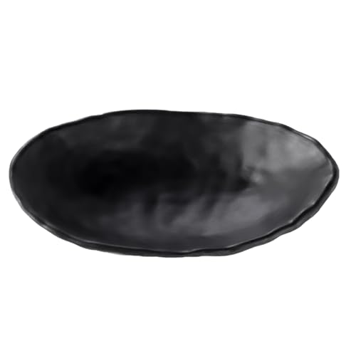 Black Dish Tray Trinket Ring Holder Bowl Key Bowl 7.60 Inch Oval | for Entryway Table Office Home Table Decor - size: 7.60 Inches
