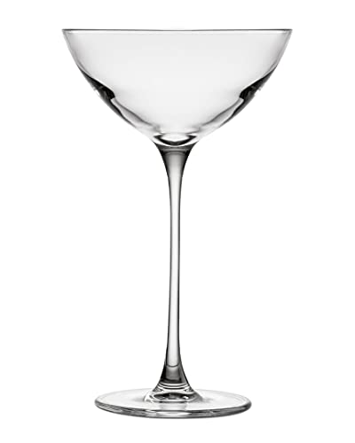 NUDE Savage Coupetini Martini Glasses Set of 2 – 5.75 oz Premium Lead-Free Crystal Nick and Nora Cocktail Glasses – Elegant Coupe Style for Martini, Margarita, Espresso Martini - color: Savage Coupetini