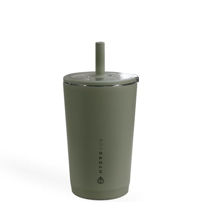 HydroJug Everyday Tumbler 14 oz, Ceramic-Lined Straw Cup, Courtyard - color: Courtyard, size: 14 Ounces