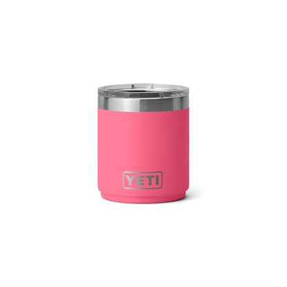 YETI Rambler 10 oz Ceramic Lined Lowball 2.0, Vacuum Insulated with MagSlider Lid, Tropical Pink - color: Tropical Pink