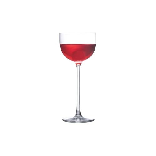 NUDE Savage Pony Glasses Set of 2 – 4.5 oz Premium Lead-Free Crystal Nick and Nora Cocktail Glasses – Elegant Coupe Style for Martini, Margarita, Espresso Martini Pony Drinks - color: Savage Pony