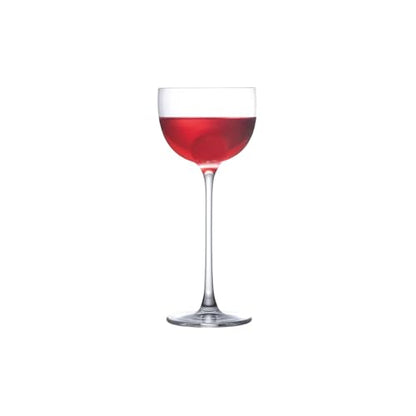 NUDE Savage Pony Glasses Set of 2 – 4.5 oz Premium Lead-Free Crystal Nick and Nora Cocktail Glasses – Elegant Coupe Style for Martini, Margarita, Espresso Martini Pony Drinks - color: Savage Pony