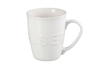 Le Creuset Stoneware Extra-Large Logo Coffee Mug, 20oz., White - color: White, size: 20 Ounces