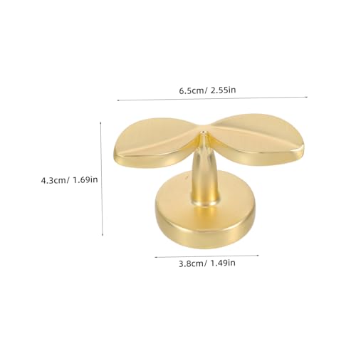 jojofuny 2pcs Decorative Metal Hangers for Coats Hats Towels Keys Durable Wall Mounted Hooks with Artistic Faux Finish for Entryway Bedroom Decor
