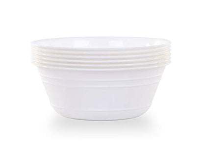 Mintra Home Snack Bowls (Small 6pk (600ml), White) - color: White, size: Small 6pk (600ml)