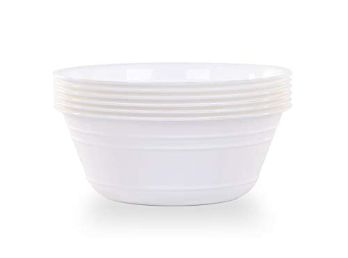 Mintra Home Snack Bowls (Small 6pk (600ml), White) - color: White, size: Small 6pk (600ml)