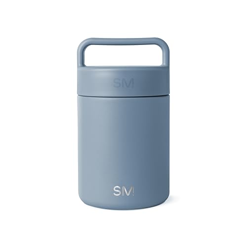 Simple Modern Insulated Food Jar with Handle | 12oz | Blue | Provision Stainless Steel Food Jar, Lunch Container | Leak Proof for Kids, Adults, Smoothie Bowl, Soup | Blue Dune - color: -Blue Dune, size: 12 Ounces