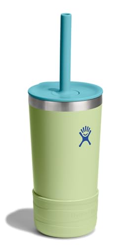 Hydro Flask Kids 12 Oz Tumbler with Lid and Straw for School - Insulated Stainless Steel in Seedling Green - color: SEEDLING GREEN