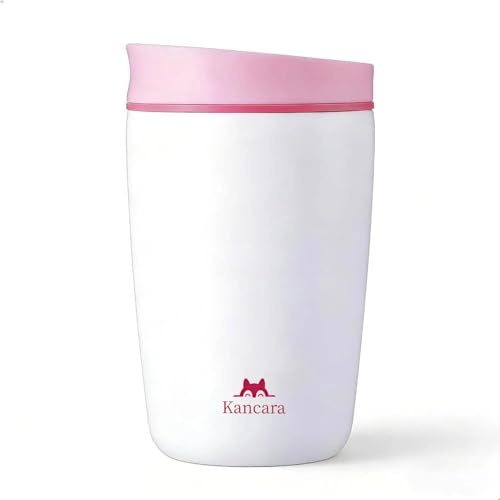 12 oz coffee tumbler Insulated coffee mug with lid Slider Insulated Stainless Steel Coffee Tumbler, Travel Mug for Hot and Iced Beverages insulated travel coffee mug (white) - color: White