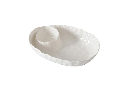 Willow, Oval Chip & Dip, 12" x 9" x 2.5"