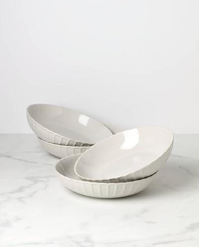 Lenox 897192 French Perle Scallop Dinner Bowls, Set of 4 - style: Dinner Bowls, Set of 4