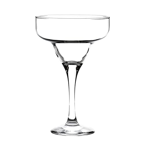 LAV Margarita Glasses Set of 4 - Margarita Cocktail Glasses 10.25 oz - Clear Daiquiri Glasses for Parties - Classic Cocktail Drinking Glasses for Frozen Drinks - style: Margarita Glasses