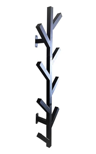 Coat Rack & Hat Rack - Modern Design - Wall Mounted - Stylish - (Black) - color: Black