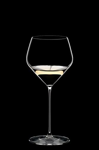 Riedel Veloce Chardonnay Wine Glasses Set of 2 - Crystal Glass - Dishwasher Safe 6330/97 | Crystal Glass Stemware with Wide Bowl Design & Elegant Fine Stem for White Wines, Enhances Aromas & Flavor, Dishwasher Safe - style: Chardonnay