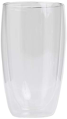 Bodum 15oz Pavina Double Wall High-Heat Borosilicate Glass, Set of 2, Clear (Pack of 4) - size: 15 oz (Pack of 4), style: Set of 2