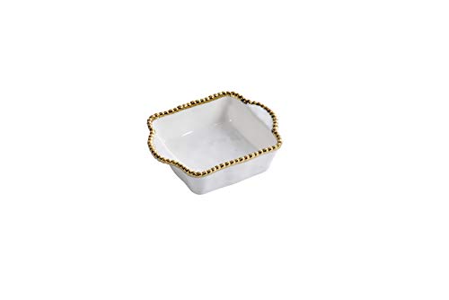 Pampa Bay Titanium Baking Dish (Square Single, Golden Salerno) - color: Golden Salerno, size: Square Single
