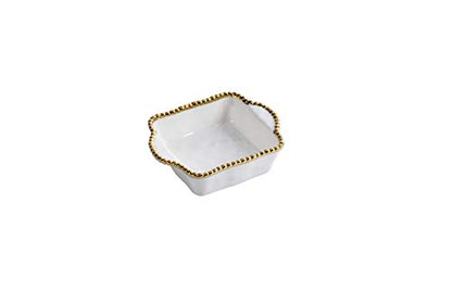 Pampa Bay Titanium Baking Dish (Square Single, Golden Salerno) - color: Golden Salerno, size: Square Single