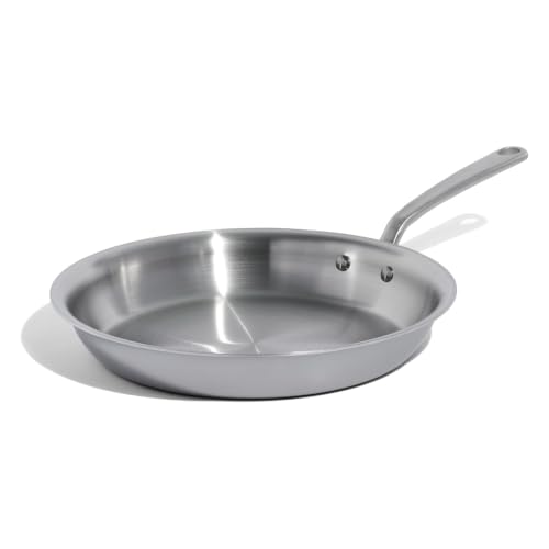 Made In Cookware - 12-Inch Stainless Steel Frying Pan - 5 Ply Stainless Clad - Professional Cookware - Crafted in Italy - Induction Compatible - size: 12"